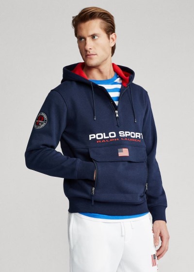 Polo Ralph Lauren Polo Sport Double-Knit Hættetrøje Herre Danmark (XEUQA5483)